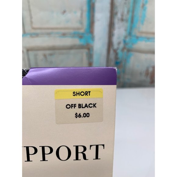 East 5th Sheer Caress Support Panty Hose Control Top Silky Leg  Short (SM) Off B - Picture 3 of 8